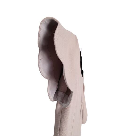 KATE SPADE Beige & Black Scallop Detail Dress Womens 0 Career Beautiful Event - Picture 2 of 13